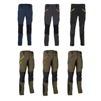 Liquidación total - Pantalón de trabajo Multibolsillos Stretch Cofra Velten V621-0-04 Número 46 Color Negro Lima