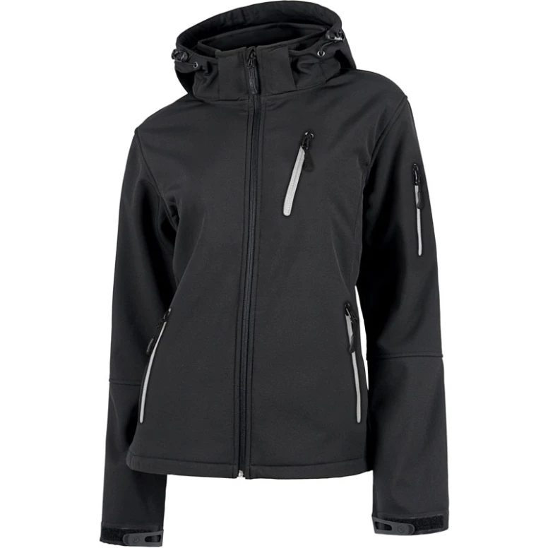 Chaqueta Workshell multibolsillos mujer con capucha - Workteam