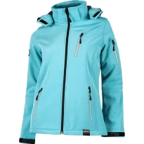 Chaqueta Workshell multibolsillos mujer con capucha - Workteam