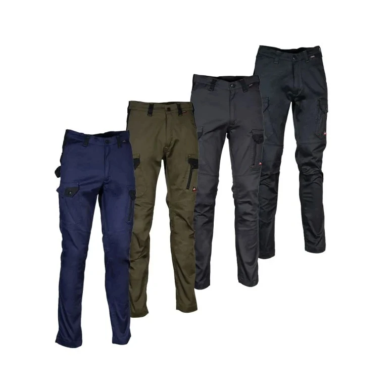 Liquidación total - Pantalón de trabajo Multibolsillos Cofra stretch Nayba V617-0-05 Número 52 Color Negro