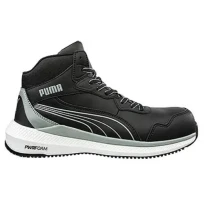 Liquidación total - Zapatos de seguridad Puma Zoom Black Mid S3S ESD FO HRO SR 635030 número 46