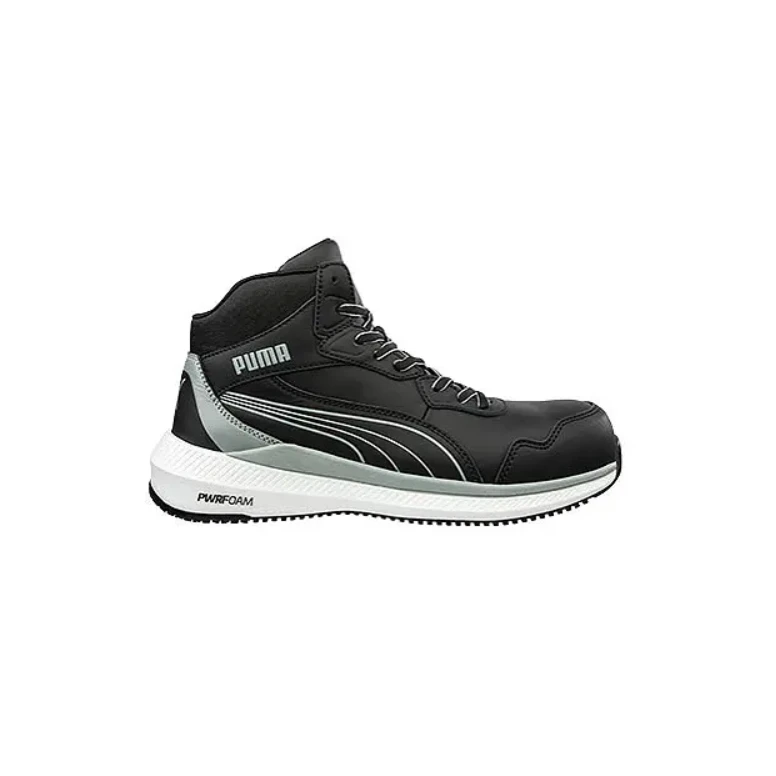 Liquidación total - Zapatos de seguridad Puma Zoom Black Mid S3S ESD FO HRO SR 635030 número 46