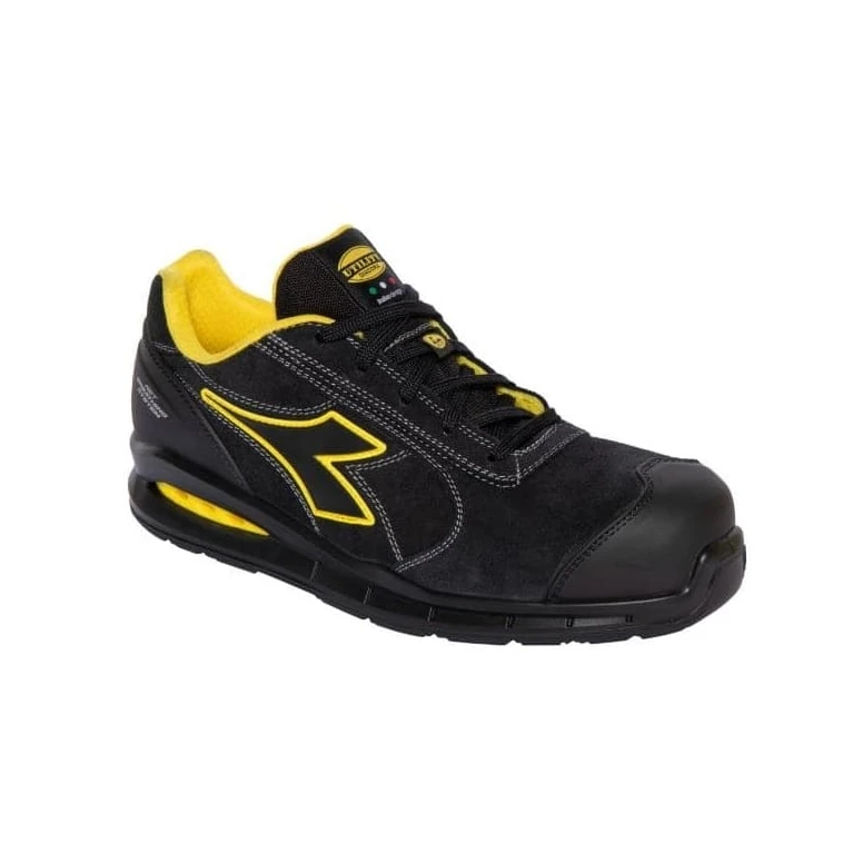 Liquidación total - Zapatos de seguridad Diadora Run Net Airbox Master Low S3 SRC ESD 701.181151 Número 36 Color Negro