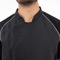 Liquidación total - Chaqueta Giblor's Mao Hostelería Javier 25P08G430 Cocinero Manga corta Benessere Talla XL Color Burdeos