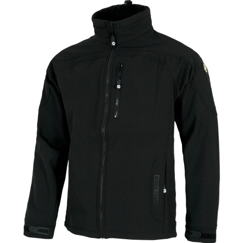 Liquidación total - Chaqueta Workshell de invierno multibolsillos con malla interna - Workteam color negro Talla M