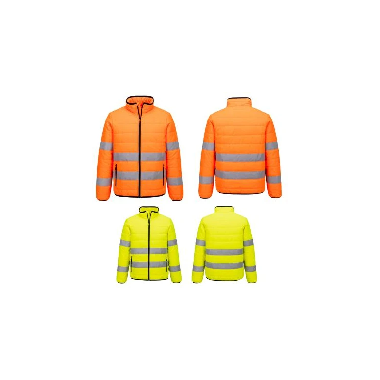Liquidación total - Chaqueta de trabajo Portwest Alta visibilidad Baffle Hi-Vis S617 Impermeable Talla XL Color Amarillo Negro