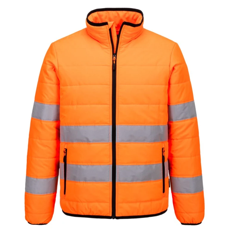 Liquidación total - Chaqueta de trabajo Portwest Alta visibilidad Baffle Hi-Vis S617 Impermeable Talla XL Color Amarillo Negro
