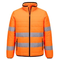 Liquidación total - Chaqueta de trabajo Portwest Alta visibilidad Baffle Hi-Vis S617 Impermeable Talla XL Color Amarillo Negro