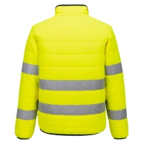 Liquidación total - Chaqueta de trabajo Portwest Alta visibilidad Baffle Hi-Vis S617 Impermeable Talla XL Color Amarillo Negro