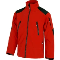 Liquidación total - Chaqueta Workshell multibolsillos combinada con cuello alto - Workteam color gris/negro Talla L