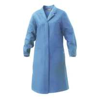 Liquidación total - Bata de Mujer de trabajo Carla Siggi 100% algodón Talla S Color Azul