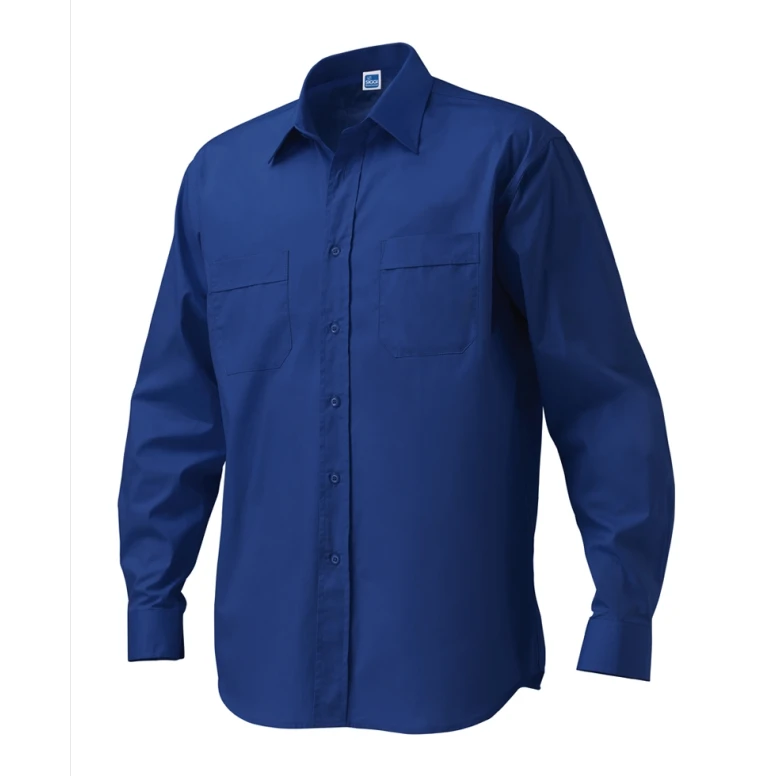 Liquidación total - Camisa de trabajo Manga larga King Siggi 100% algodón Talla M Color Celeste