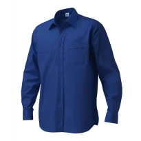 Liquidación total - Camisa de trabajo Manga larga King Siggi 100% algodón Talla M Color Celeste