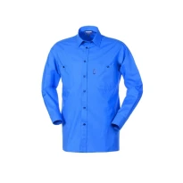 Liquidación total - Camisa de trabajo manga larga Rossini Blues HH002 Talla L Color Royal