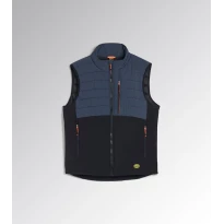 Liquidación total - Chaleco de trabajo Diadora PADDED VEST OSLO HYBRID Multibolsillos Impermeable 702.181812 Talla L Color Negro