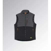 Liquidación total - Chaleco de trabajo Diadora PADDED VEST OSLO HYBRID Multibolsillos Impermeable 702.181812 Talla L Color Negro