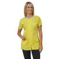 Liquidación total - Casaca de mujer multibolsillos a mangas cortas Gioia Horeca Siggi - 28CS1424/00-0001 Talla XS color Arena 2