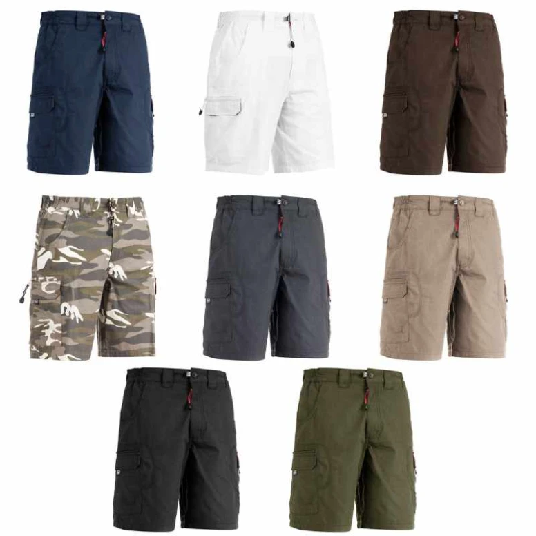 Liquidación total - Bermuda de trabajo 100% algodón Multibolsillos Sottozero Muroa E0201 Talla XL Color Camuflaje