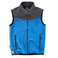 Liquidación total - Chaleco Workshell deportivo combinado con cuello alto - Workteam Talla 3xl color verde amarillo