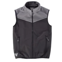 Liquidación total - Chaleco Workshell deportivo combinado con cuello alto - Workteam Talla 3xl color verde amarillo