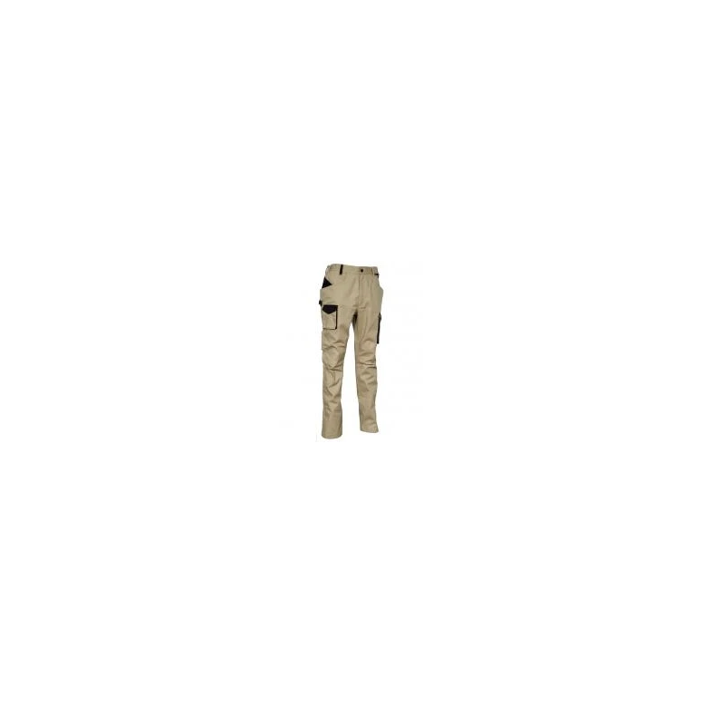 Liquidación total - Pantalón de trabajo Stretch Elásticos Multibolsillos Cofra Mompach V566-0-00 Número 50 Color Barro Negro