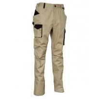 Liquidación total - Pantalón de trabajo Stretch Elásticos Multibolsillos Cofra Mompach V566-0-00 Número 50 Color Barro Negro