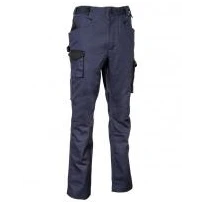 Liquidación total - Pantalón de trabajo Stretch Elásticos Multibolsillos Cofra Mompach V566-0-00 Número 50 Color Barro Negro