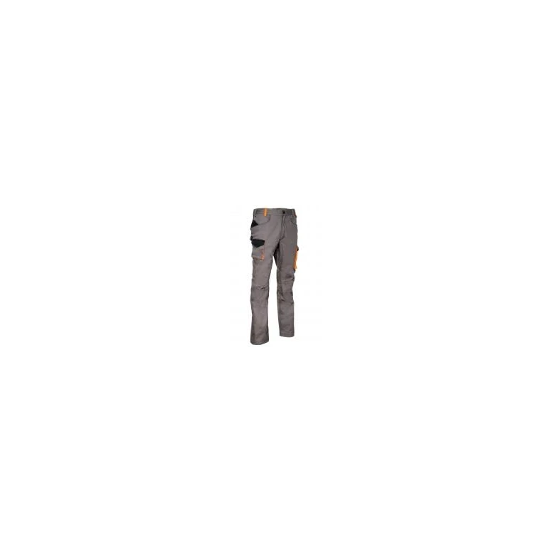Liquidación total - Pantalón de trabajo Stretch Elásticos Multibolsillos Cofra Mompach V566-0-00 Número 50 Color Barro Negro