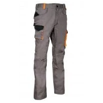 Liquidación total - Pantalón de trabajo Stretch Elásticos Multibolsillos Cofra Mompach V566-0-00 Número 50 Color Barro Negro