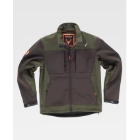 Liquidación total - Chaqueta de trabajo Workshell Caccia Stretch S8620 - Workteam Talla 2xl color negro gris 2