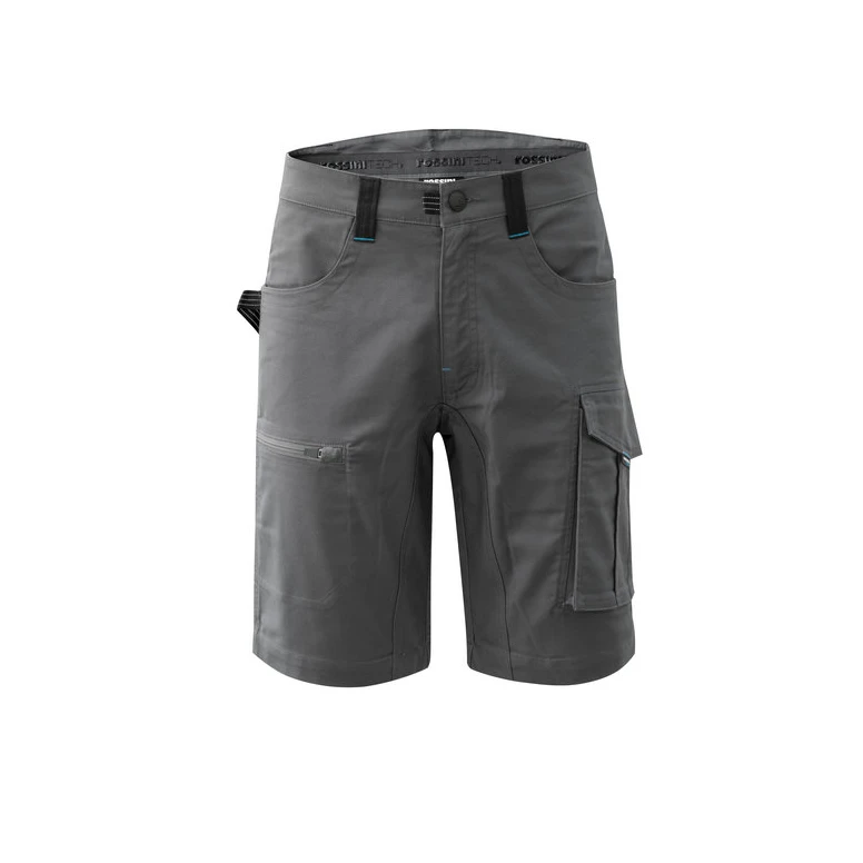 Liquidación total - Bermuda de trabajo Rossini R-Evolution A00790 Stretch Multibolsillos Talla L Color Negro