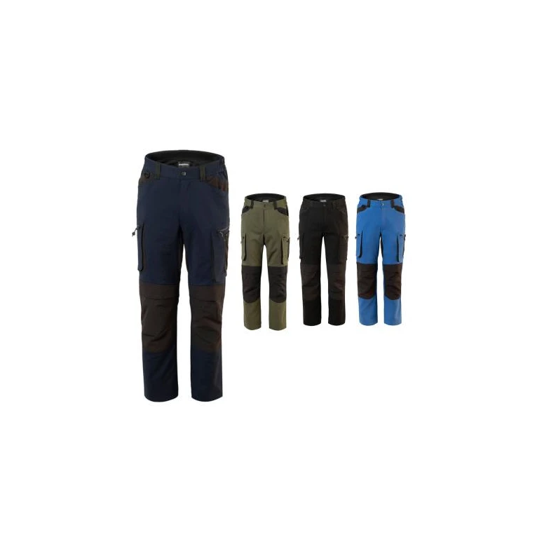 Liquidación total - Pantalón de trabajo Rossini Dynamic Flex A00520 Stretch Multibolsillos Talla M Color Negro
