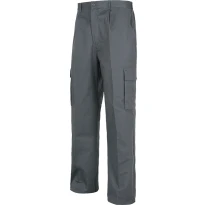 Liquidación total - Pantalón de trabajo de verano de algodón ligero multibolsillos - Workteam Número 54 Color Gris 2