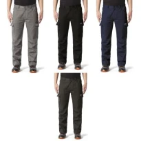 Liquidación total - Pantalón de trabajo Strech Multibolsillos Issa Line Fortis 8046 Talla XL Color Gris