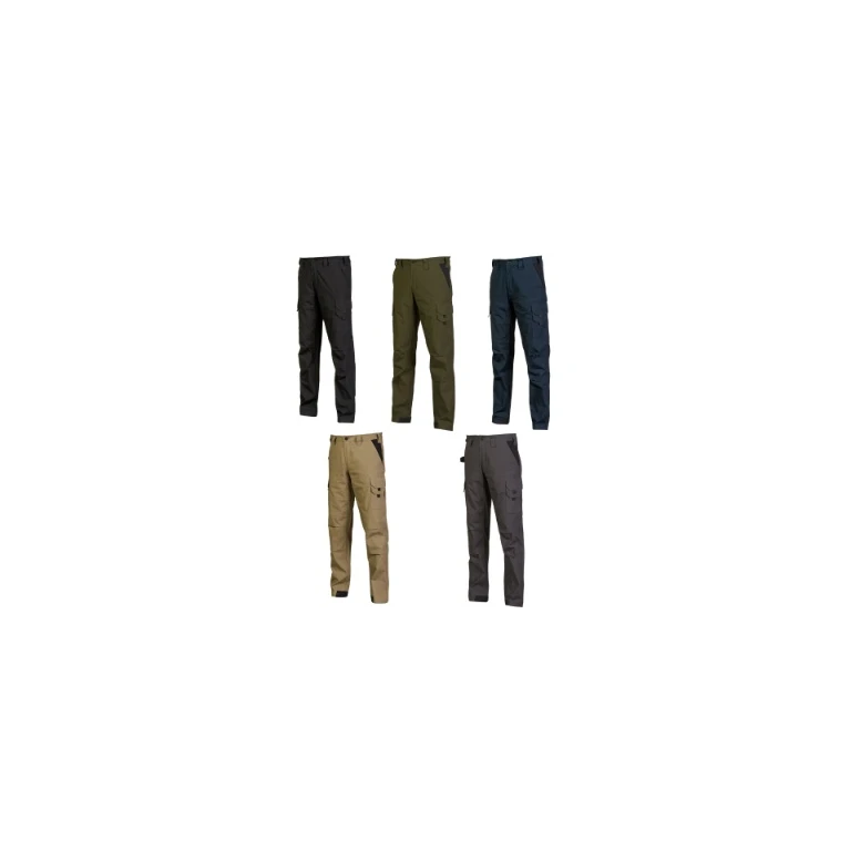 Liquidación total - Pantalón de trabajo Multibolsillos Stretch U-Power Fresco WST420 Talla 3XL Color Desert Sand