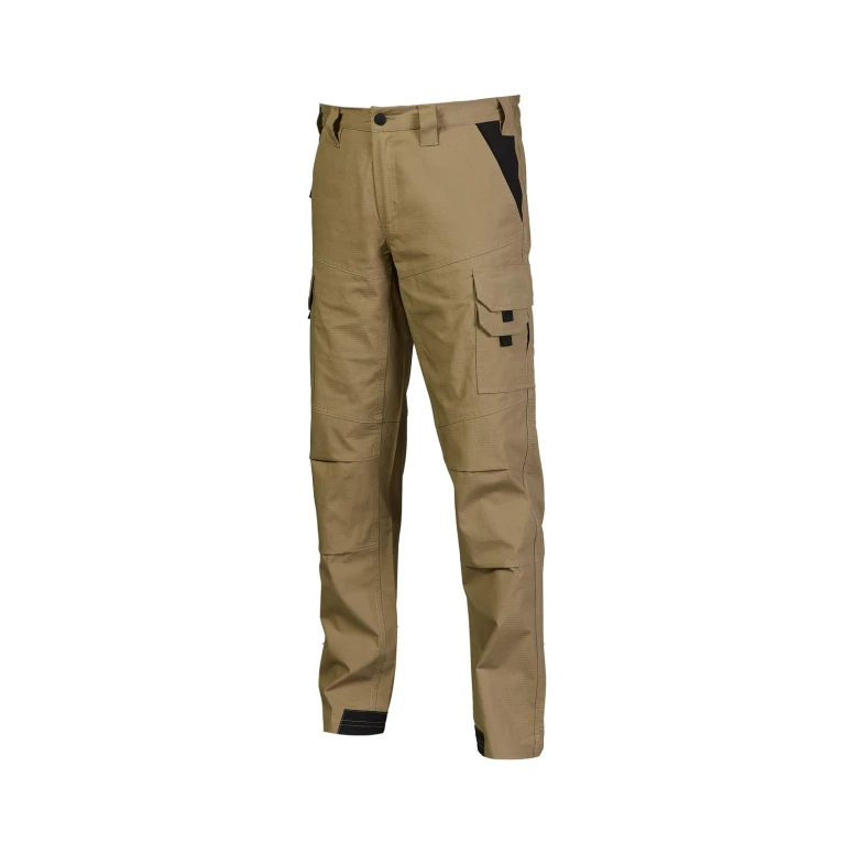 Liquidación total - Pantalón de trabajo Multibolsillos Stretch U-Power Fresco WST420 Talla 3XL Color Desert Sand