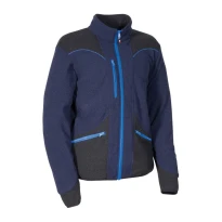 Liquidación total - Sudadera de trabajo de Micropolar Multibolsillos Cofra Grebo V628-0-02 Talla XL Color Marino Negro Royal