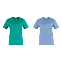 Liquidación total - Casaca de trabajo Milena de mujer 100% algodón Giblor's 20P03K196 Talla S Color Verde