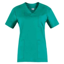 Liquidación total - Casaca de trabajo Milena de mujer 100% algodón Giblor's 20P03K196 Talla S Color Verde 2