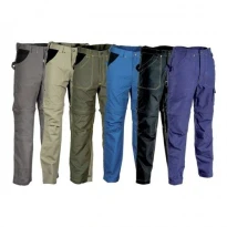 Liquidación total - Pantalón de trabajo Cofra Multibolsillos Acortables Helsinki 100% algodón Canvas V053-0-00 número 46 Marino