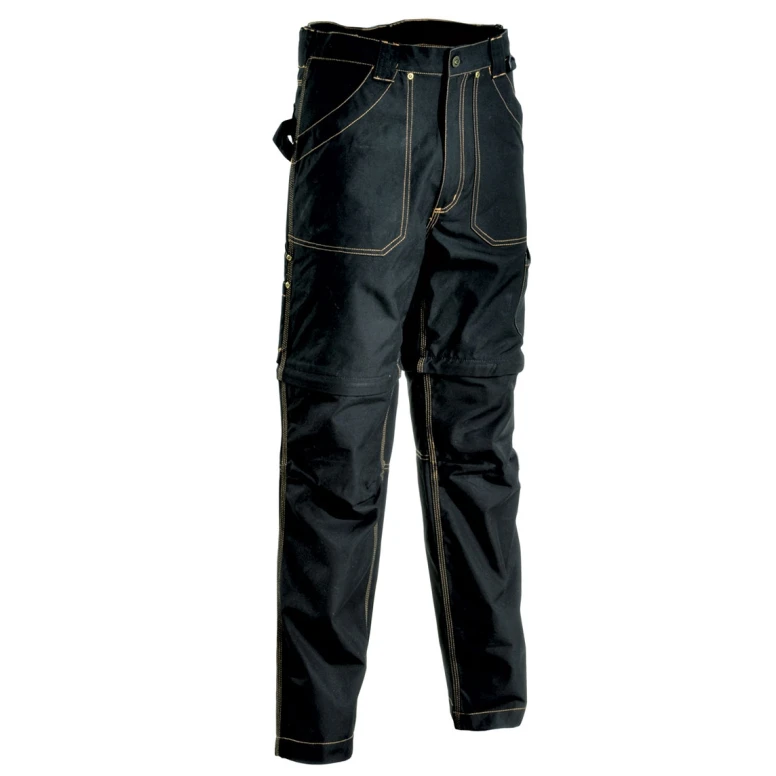 Liquidación total - Pantalón de trabajo Cofra Multibolsillos Acortables Helsinki 100% algodón Canvas V053-0-00 número 46 Marino