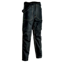 Liquidación total - Pantalón de trabajo Cofra Multibolsillos Acortables Helsinki 100% algodón Canvas V053-0-00 número 46 Marino