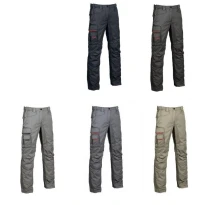 Liquidación total - Pantalón de trabajo Multibolsillos U-Power Smile HY015BC Número 48 Color Gris Meteorito