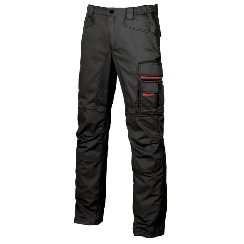 Liquidación total - Pantalón de trabajo Multibolsillos U-Power Smile HY015BC Número 48 Color Gris Meteorito