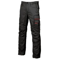 Liquidación total - Pantalón de trabajo Multibolsillos U-Power Smile HY015BC Número 48 Color Gris Meteorito