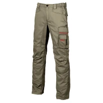 Liquidación total - Pantalón de trabajo Multibolsillos U-Power Smile HY015BC Número 48 Color Gris Meteorito