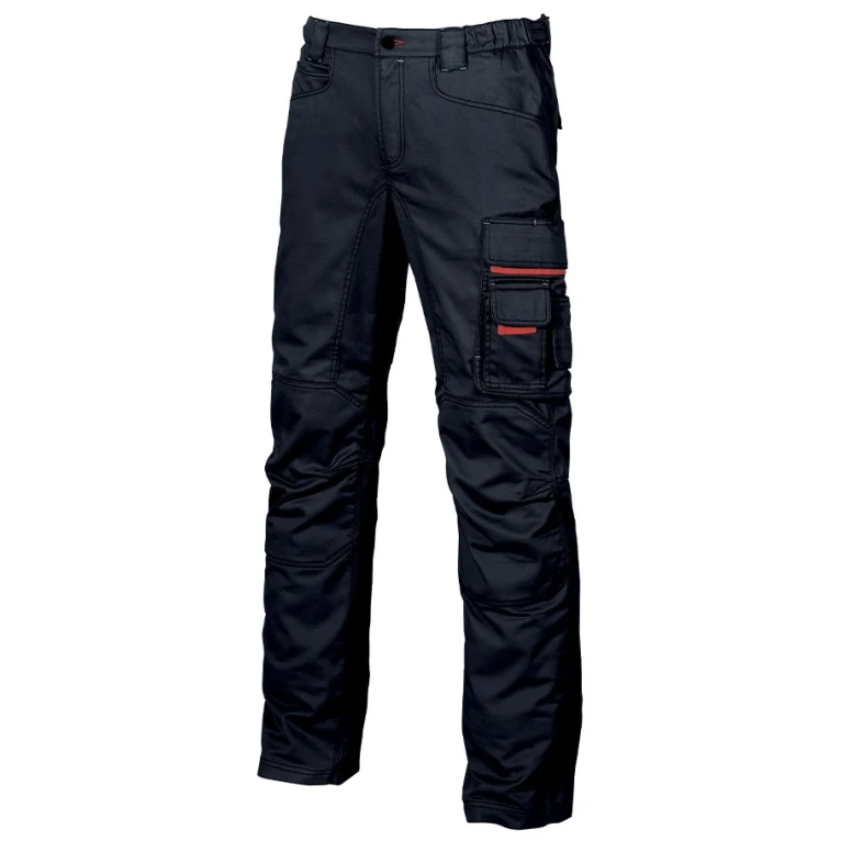Liquidación total - Pantalón de trabajo Multibolsillos U-Power Smile HY015BC Número 48 Color Gris Meteorito