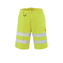 Liquidación total - Bermuda de trabajo Alta visibilidad Multibolsillos Rossini Hi-Vis A00817 Número 50 Color Amarillo