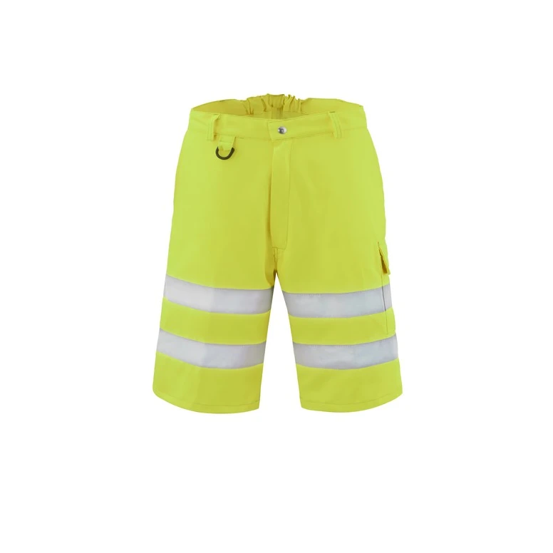 Liquidación total - Bermuda de trabajo Alta visibilidad Multibolsillos Rossini Hi-Vis A00817 Número 50 Color Amarillo