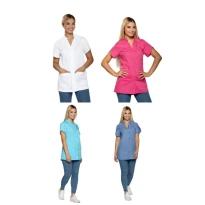 Liquidación total - Casaca de mujer a mangas cortas Siggi Coraline - 28CS1882/00 Talla L Color Celeste